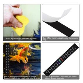 img 2 attached to Jansamn Brewing Thermometer Strip - Precise Adhesive Thermometer for Aquariums, Fish Tanks, and Kombucha - Temperature Range 39℉ to 97℉ & 4℃ to 36℃