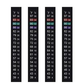 img 4 attached to Jansamn Brewing Thermometer Strip - Precise Adhesive Thermometer for Aquariums, Fish Tanks, and Kombucha - Temperature Range 39℉ to 97℉ & 4℃ to 36℃