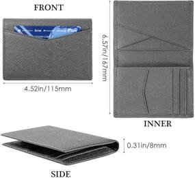 img 2 attached to Premium Leather Bifold Wallet with RFID Blocking Technology