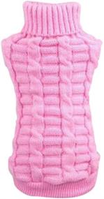 img 4 attached to 🐶 Norbi Warm Knitwear Sweater for Small Pet Dogs and Cats - Outdoor Puppy Clothes Jumper