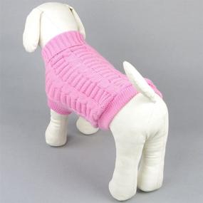 img 3 attached to 🐶 Norbi Warm Knitwear Sweater for Small Pet Dogs and Cats - Outdoor Puppy Clothes Jumper