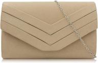 👛 стильная женская вечерняя сумка milisente: замшевый конверт-клатч через плечо логотип