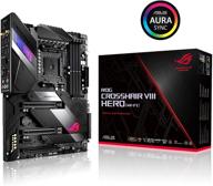 🎮 asus rog x570 crosshair viii hero wi-fi материнская плата atx с поддержкой pcie 4.0, встроенным wi-fi 6 (802.11ax), 2,5 гб lan, usb 3.2, sata, m.2, node и поддержкой aura sync rgb освещением логотип