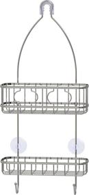 img 4 attached to 🚿 Organize and Store Your Shower Essentials with Simple Houseware Bathroom Hanging Shower Head Caddy Organizer, Chrome (22 x 10.2 x 4.2 inches)