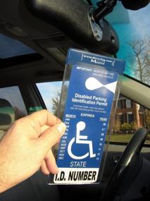 img 2 attached to 🔗 JL Safety Hook for MirorTag - Additional Hook for Multiple Handicapped Parking Placard Users - Includes 2 Mirortag Holders