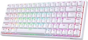 img 4 attached to 🎮 RK Royal Kludge RK84 Mechanical Keyboard with RGB, Triple Mode BT5.0/2.4G/Wired, Hot-Swappable, 84 Keys, Wireless Bluetooth Gaming Keyboard with Quiet Red Switches