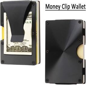 img 1 attached to Metal Minimalist Wallet Money Clip Men's Accessories