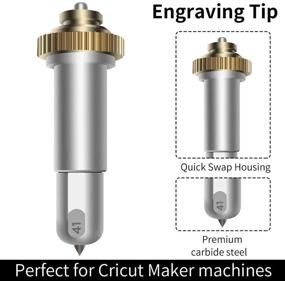 img 3 attached to 🔍 NestOne Engraving Tip and Housing Bundle: Ideal Tool for Cricut Maker, Enhancing Engraving Projects with Must-Have Accessories