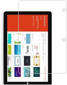 img 3 attached to 📱 Защитное стекло Zshion для планшета CHUWI Hi10 Air - твердость 9H, анти-отпечатки, без пузырей, полностью прозрачное - 10,1 дюйма