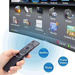 img 1 attached to Gvirtue Universal Remote for Samsung Smart TV: Voice Mic Bluetooth Controller with Netflix, Hulu Shortcut keys - BN59-01312A and Samsung 4K 8K UHD Curve TV, Samsung 6 7 8 Series LED LCD QLED