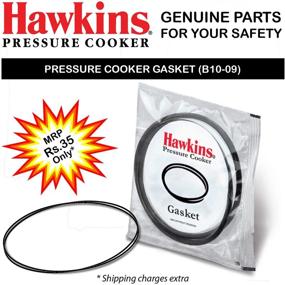 img 3 attached to 🔒 Hawkins Gasket for 3.5-8 Liter Pressure Cooker Seal Ring, Medium Size, Black