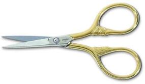 img 3 attached to Gingher 3.5 Inch Lion's Tail Embroidery Scissors with Gold Handles - Top Quality Crafting Tool (01-005870)