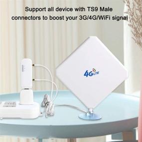 img 3 attached to Boost Mobile Signal with 4G LTE Antenna TS9 - Dual 📶 Mimo WiFi Amplifier for Huawei Hotspot - Long Range High Gain Antenna