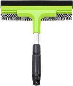 img 4 attached to 🪟 2-in-1 Window Squeegee Cleaning Tool and Scrubber Sponge Washing Kit for Indoor Outdoor Use - Ideal for Windows, Glass, Car Windshield, and Multi-Surface Washer