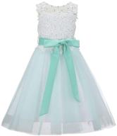 🌸 bow dream flower girls dress - girls' clothing for special occasion dresses logo