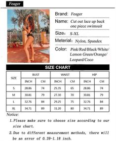 img 1 attached to 👙 Feager Women Adjustable Monokini Swimsuit: Stylish Women's Clothing for Swimsuits & Cover Ups