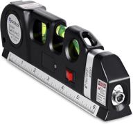 qooltek multipurpose laser level with 8ft measure tape 📐 ruler – adjustable standard and metric rulers for picture hanging логотип