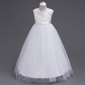 img 2 attached to 👗 Girls' Vintage Bridesmaid Dress for 13-14 Year Olds in Dresses - Girls' Clothing