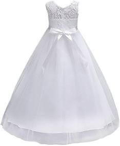 img 3 attached to 👗 Girls' Vintage Bridesmaid Dress for 13-14 Year Olds in Dresses - Girls' Clothing