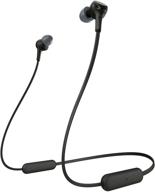 🎧 renewed sony wi-xb400 wireless in-ear extra bass headset/headphones with mic for phone call - black logo