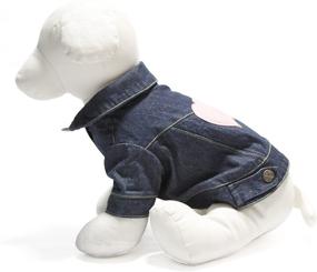 img 3 attached to Gooby Denim Jacket: Stylish Pet Outerwear for All Seasons