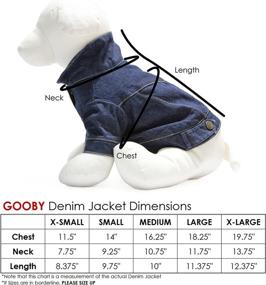 img 1 attached to Gooby Denim Jacket: Stylish Pet Outerwear for All Seasons