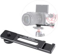 📷 camera bracket pt-5 for sony a6400 with microphone extension mount 1/4", compatible with canon g7 x, ideal for selfie video shooting, vlogging, and filming with sony alpha a6400 mirrorless digital camera logo