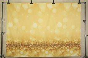 img 3 attached to Kackool 7Ftx5Ft Wedding Baby Birthday Party Backdrops Dreamy Golden Backgrounds For Photography