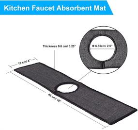 img 3 attached to Kitchen Faucet Absorbent Mat Microfiber