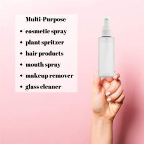 img 2 attached to 【USA Made】4 Oz (120ml) Plastic Spray Bottle Fine Mist – Refillable, Reusable, Portable Sprayer, Travel Size, Leak Proof for Household Use, Essential Oil, Cleaning Solution, and Perfume (4 Pack)