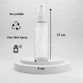 img 3 attached to 【USA Made】4 Oz (120ml) Plastic Spray Bottle Fine Mist – Refillable, Reusable, Portable Sprayer, Travel Size, Leak Proof for Household Use, Essential Oil, Cleaning Solution, and Perfume (4 Pack)