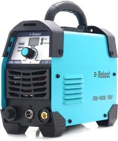 img 4 attached to 💥 Reboot Plasma Cutter RBC-4000: High Frequency 40 Amps Inverter for Cutting Aluminum, Stainless Steel, Copper, and More - AC 110V Air, 1/2'' Cutting Capacity - Chrome-Blue Design