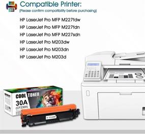 img 3 attached to 🖨️ Cool Toner HP 30A 30X CF230A CF230X Compatible Toner Cartridge Replacement - Ideal for HP Pro MFP M227fdw M203dw M227fdn M203dn M203d M227sdn M203 M227 Laser Printers - Black Ink, 4-Pack