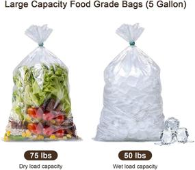 img 2 attached to 🛍️ Xsourcer 5 Gallon Bucket Liner Bags (12 Pack, 4 Mil) - Food Grade, BPA Free, Extra Heavy Duty, Leak Proof