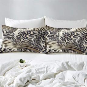 img 1 attached to Feelyou Leopard Comforter Bedspread Collection