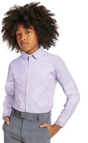 img 3 attached to Stylish Calvin Klein Sleeve Patterned Button Down Boys' Clothing - Tops, Tees & Shirts