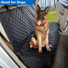 img 3 attached to Waterproof and Nonslip VIEWPETS Bench Car Seat Cover Protector 🐶 for Dogs - Heavy-Duty, Universal Size Fits for Cars, Trucks & SUVs