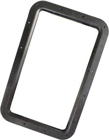 img 2 attached to 🚪 Enhance Your RV's Elegance with the JR Products 11021 Black RV Deluxe Entry Door Window Frame