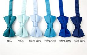 img 2 attached to 🎀 Stylish Boys' Pre-Tied Banded Satin Bow Tie – With Optional Gift Box