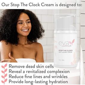 img 1 attached to 🌿 Eva Naturals Stop the Clock Anti-Aging Cream - 1.7oz Natural Face Moisturizer, Reduces Wrinkles, Achieves Youthful Complexion - Glycolic & Ascorbic Acids - Premium Quality