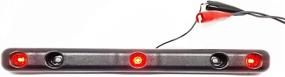 img 2 attached to USA-Made TecNiq Heavy Duty ID Bar – Submersible with 3 Red LEDs, Rugged Black Body (Over 80 inches)