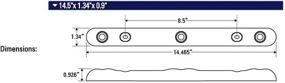 img 3 attached to USA-Made TecNiq Heavy Duty ID Bar – Submersible with 3 Red LEDs, Rugged Black Body (Over 80 inches)