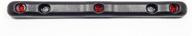 usa-made tecniq heavy duty id bar – submersible with 3 red leds, rugged black body (over 80 inches) logo