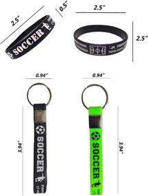 img 2 attached to 🔑 CupaPlay Motivational Silicone Bracelet Keyrings: Stay Inspired on the Go!