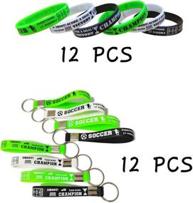 img 3 attached to 🔑 CupaPlay Motivational Silicone Bracelet Keyrings: Stay Inspired on the Go!