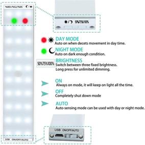 img 2 attached to 🔦 Wireless Motion Sensor LED Closet Light - 30 LEDs Under Cabinet Lights Battery Operated - Large Battery Powered Closet Lights for Stairs, Wardrobe, Kitchen, Hallway - Pack of 3