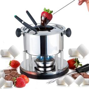 img 4 attached to Traditions Fondue Pot Stainless Steel