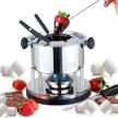 traditions fondue pot stainless steel logo