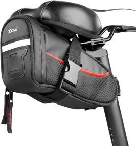 img 4 attached to 🚲 OBOVA Bike Saddle Bag: Waterproof, Compact 1.1L Storage for Road and Mountain Bikes