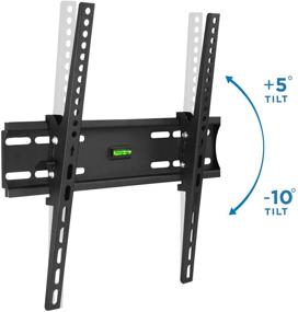 img 3 attached to 📺 Mount-It! Tilt TV Wall Mount Bracket - VESA 400x400, Low-Profile, 32-55 Inch TVs, 77 Lbs Capacity